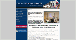 Desktop Screenshot of learnncrealestate.com